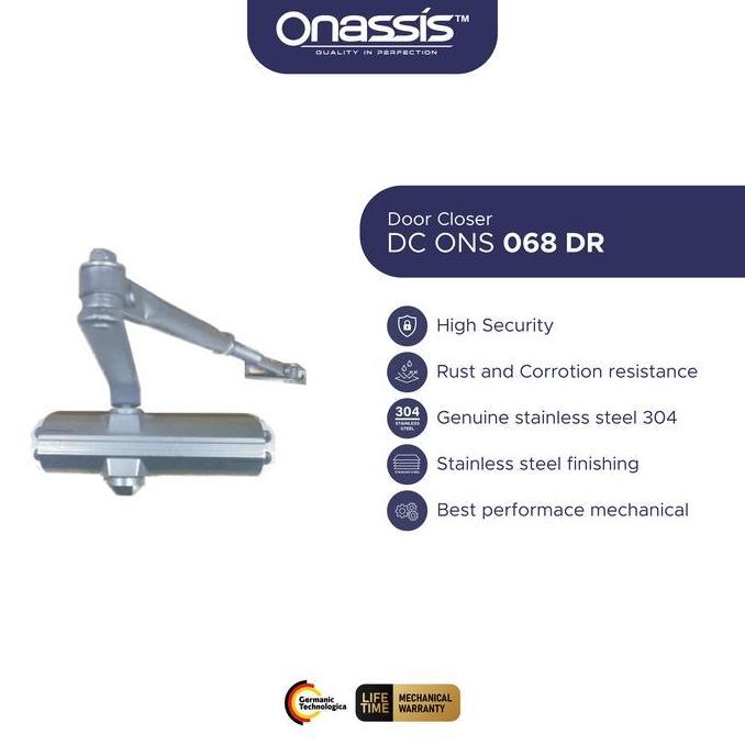 (Good) DOOR CLOSER ONASSIS 068 DR-SYLVER