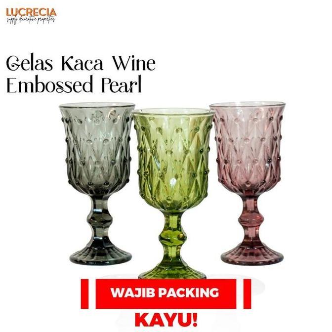 Gelas Mutiara Anggun Drink Glass Mutiara Dekorasi Wedding Dekorasi Rumah Gift Hampers Ramadan Premiu