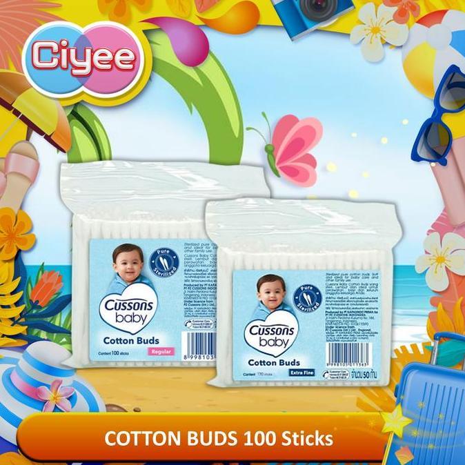 Cussons Baby Cotton Buds Regular 100 Sticks - Cotton Bud - Ciye