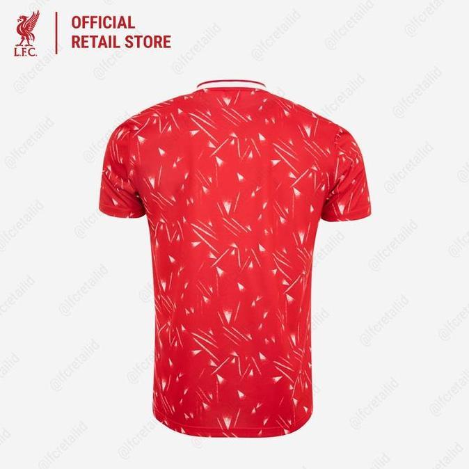 (Good) Liverpool FC Adults Retro Candy 89/91 Home Shirt Men - Official LFC Jersey Original Pria