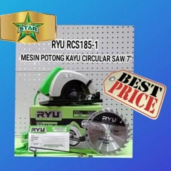 MESIN CIRCLE TEKIRO RYU POTONG BELAH KAYU RCS185-1 7INCH SERKEL 7" RESTOCK