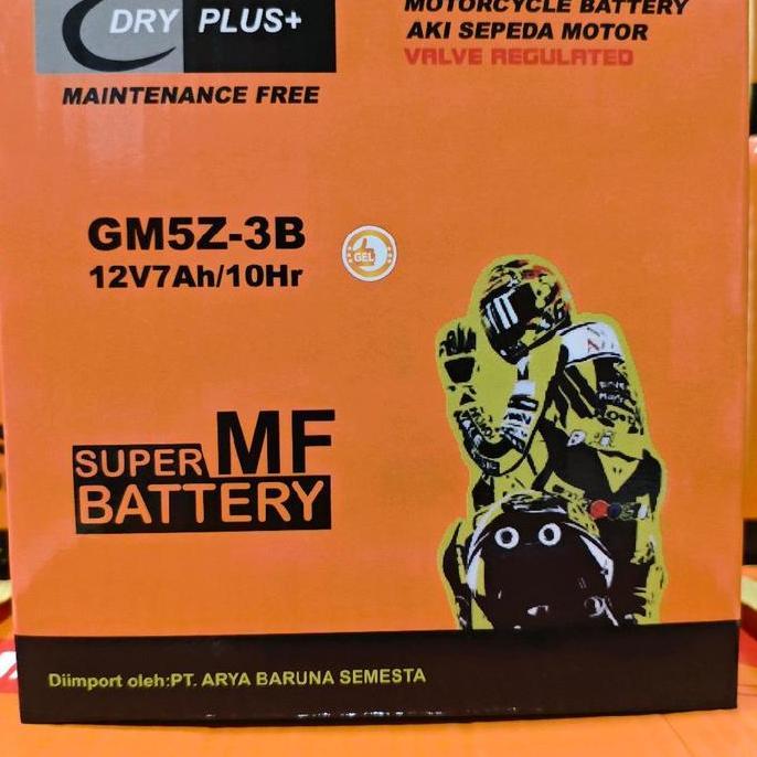 Aki Motor Mio Sporty, Mio Smile, Vega R, Shogun 110 Gm5Z Mf Aki Gel Harga Spesial