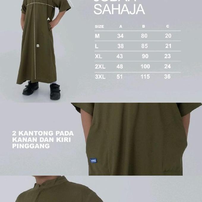 Jubah Gamis Anak Laki - Laki Umur 4 - 12 tahun Polos ROKIDZ Jubah Sahaja Anak Pria Bahan Katun Rayon
