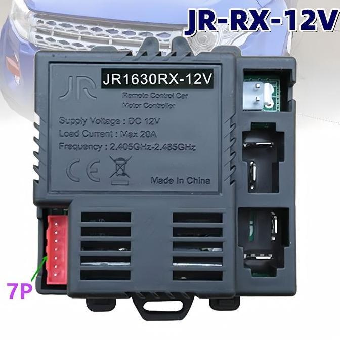 Receiver Remot Mobil Aki JR-RX-12V Socket B 7pin Receiver Mobil Aki 12v Mainan Rc Mobil Elektrik Rec
