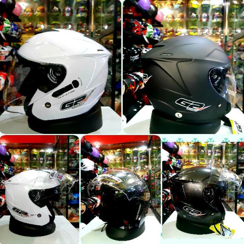 HELM G2 OPTIMAX SOLID DOUBLE VISOR