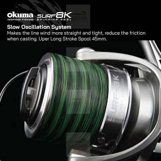 Veii- New- Reel Okuma Surf-8K Reel Pancing Spinning Reel Pasiran