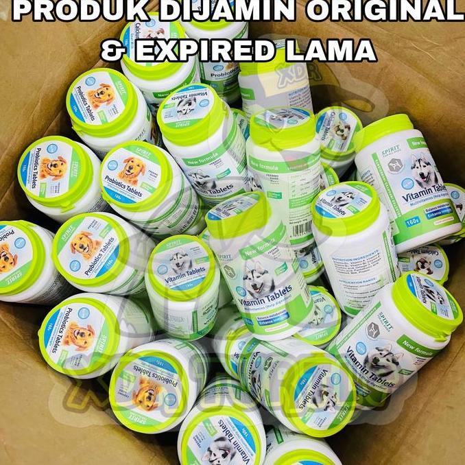 Scooby- Spirit Calcium Tablet Vitamin Tulang Anjing Kucing Cegah Patah Tulang