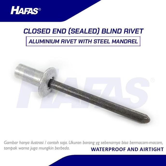Blind Rivet Closed End M 4,8 x 12 [3,6 - 5,6] | Paku Rivet - 1 BOX (500 pcs)