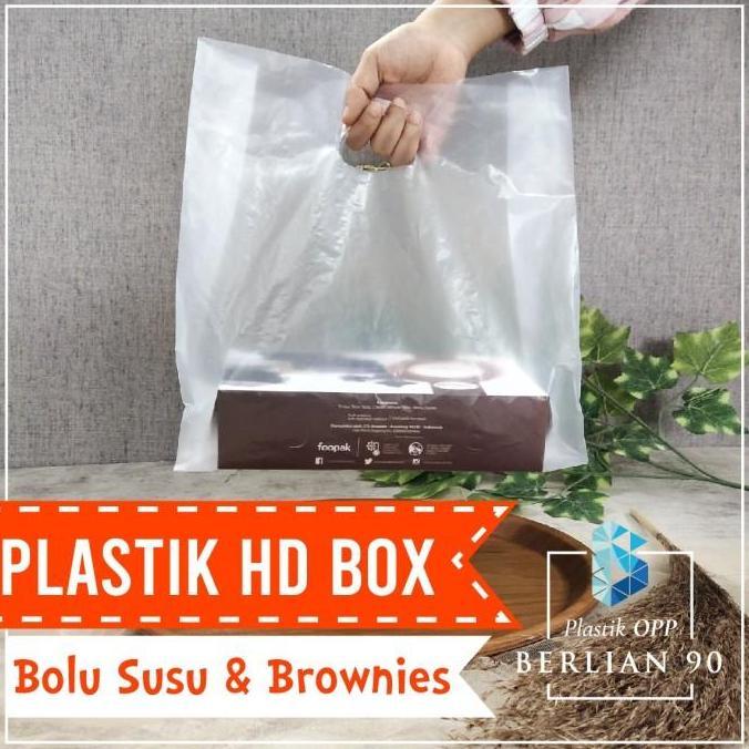Bebasaja- Plastik Box Brownies /  Plastik Bening Brownies/ Plastik Hd Box Bolu