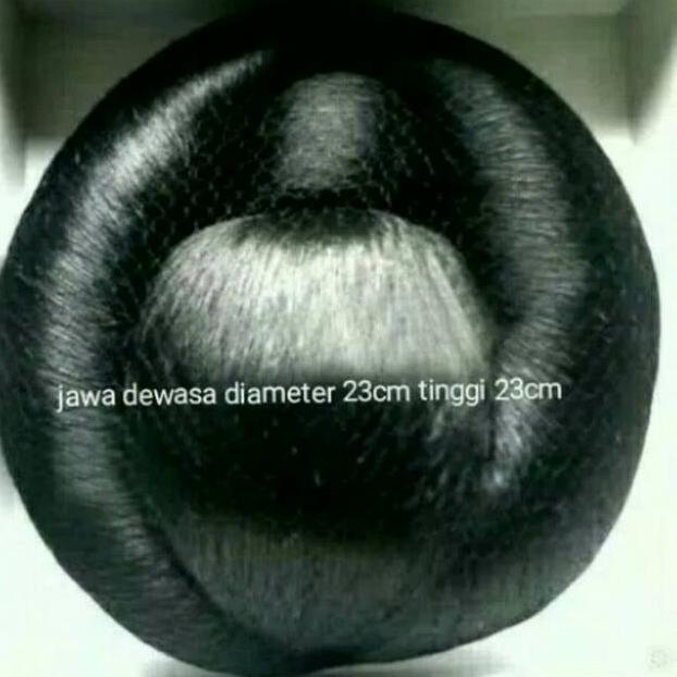 Sanggul Cepol Jawa Dewasa Sintetis Untuk Rambut Adat