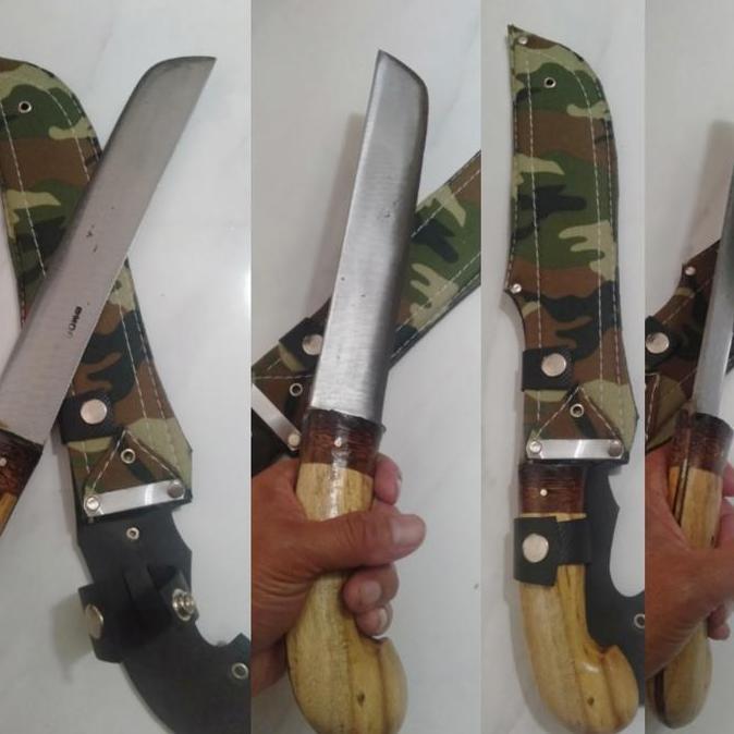 Dreamlict-  Golok Kerja Camping Baja Gagang Pulltang Sarung