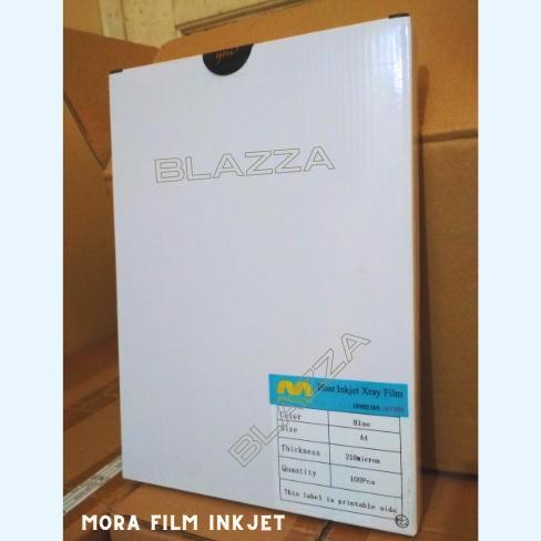 Paper Printing Imaging Medical Dry Film Inkjet Radiology DR CR Rontgen X-Ray A4-Blue 100sheet Mora