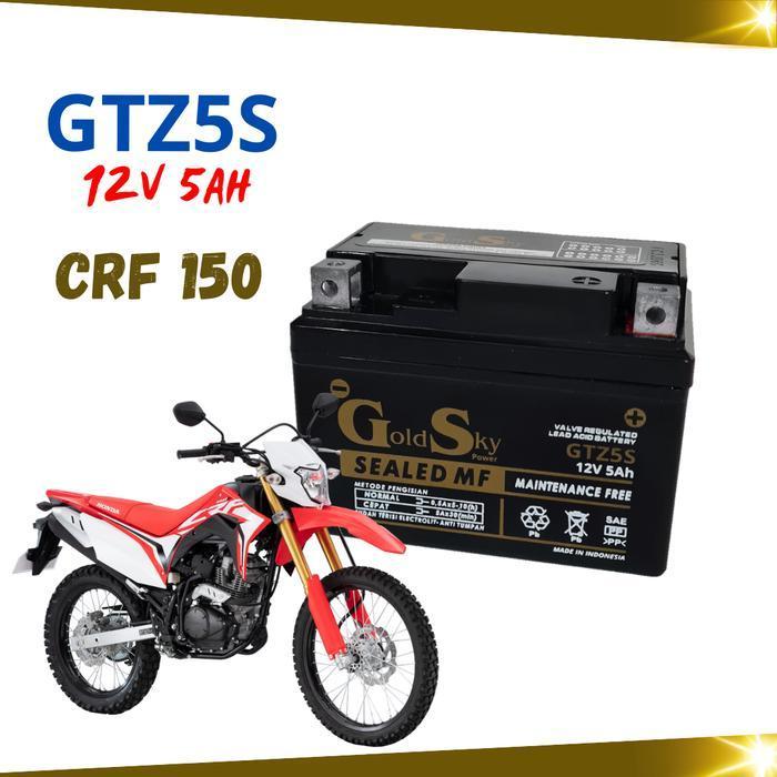 Aki Kering Motor Honda Crf 150L Verza Mega Pro Cw Monoshock Gtz5S Gtz4V Ytz4V Gs Gold Sky Mf Origina