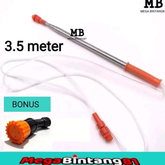 Dreamlict- Stik Sprayer Panjang Elektrik 3.5Meter Stik Teleskopik Panjang Stik Sprayer Antena Elektr