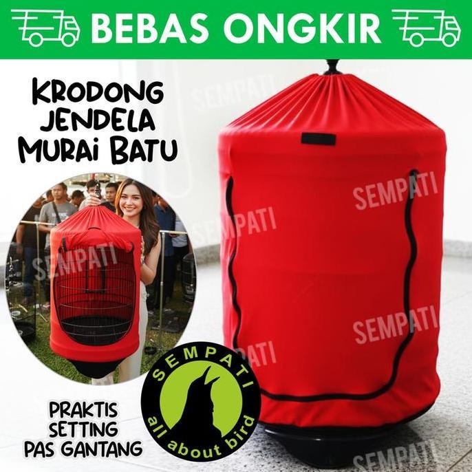 Kerodong Murai Batu Modern Baru Model Jendela Plus Velcro Praktis Kasih Ef Pakan Minum Spray Krodong