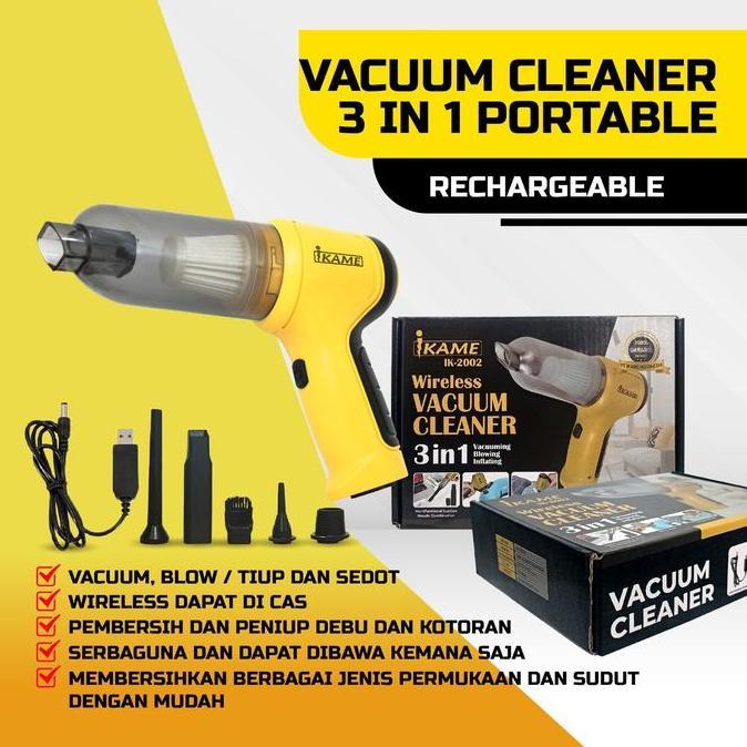 Bisalgsgkemas- Smart Vacuum 3 In 1 Mini Portable "Ikame" / Compact Vacuum / Vakum Mini / Vakuum Clea
