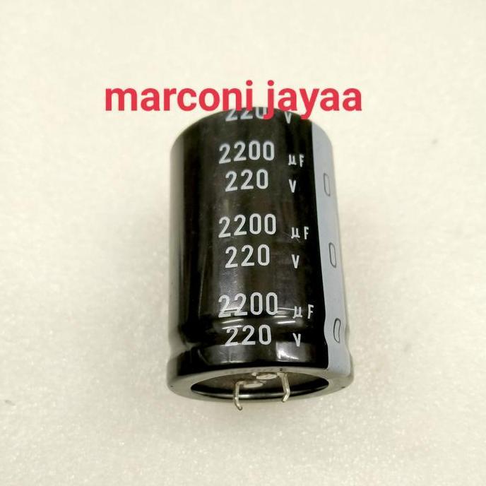 KAPASITOR ELCO 2200UF 220V NICHICON ASLI