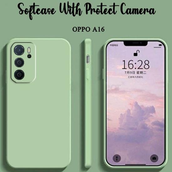 HOT SALE Softcase Macaron Polos Camera Protect For Oppo A16 - Case HP Oppo A16 - Casing HP Oppo A16 
