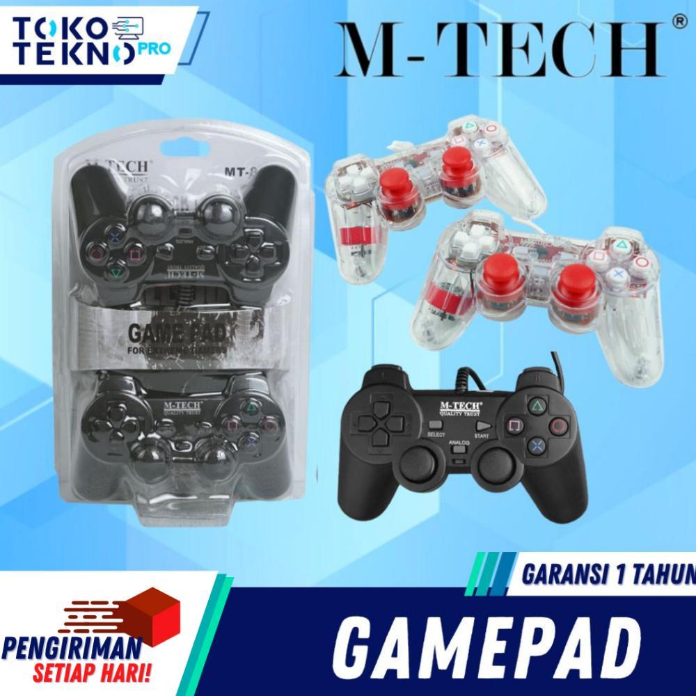 M-Tech Gamepad Stik PC Joystick Stick PC Double Getar Garansi Resmi Original