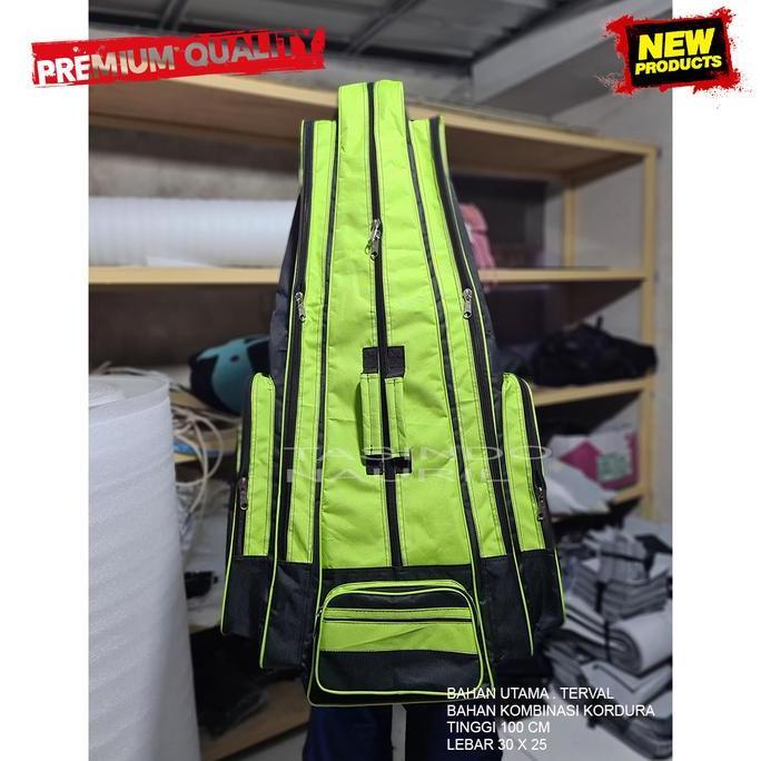 Pussx- Tas Pancing Jumbo 100Cm ,Tas Joran Pancing,Tas Pancing Bahan Terpal Kanvas Polos Setrip Ranse