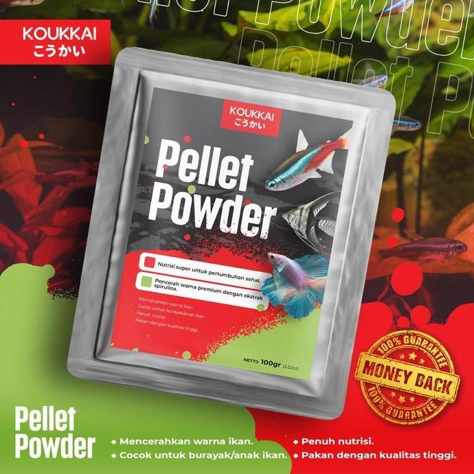 Pelet Bubuk Pakan Burayak Koi , Cupang, Koki , Louhan , Tetra , Guppy