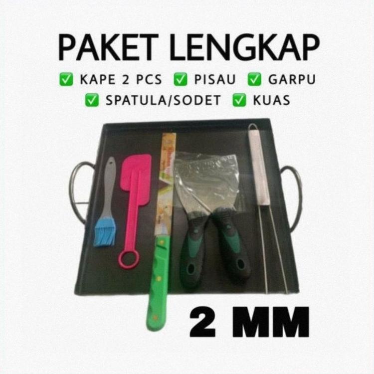 Wajan Roti Bakar / Wajan Kebab / Wajan Sosis / Wajan Martabak / Wajan Tebal /  Anti Lengket / 2Mm