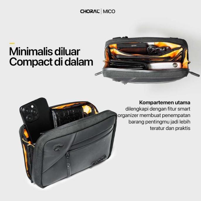 Choral Mico Waistbag | Crossbody Bag | Tas Pinggang | Tas Pria
