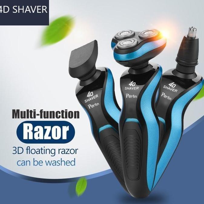 4D Shaver Alat Cukur Kumis Jenggot Elektrik / Alat Cukur 3 In 1 [Terbaik]