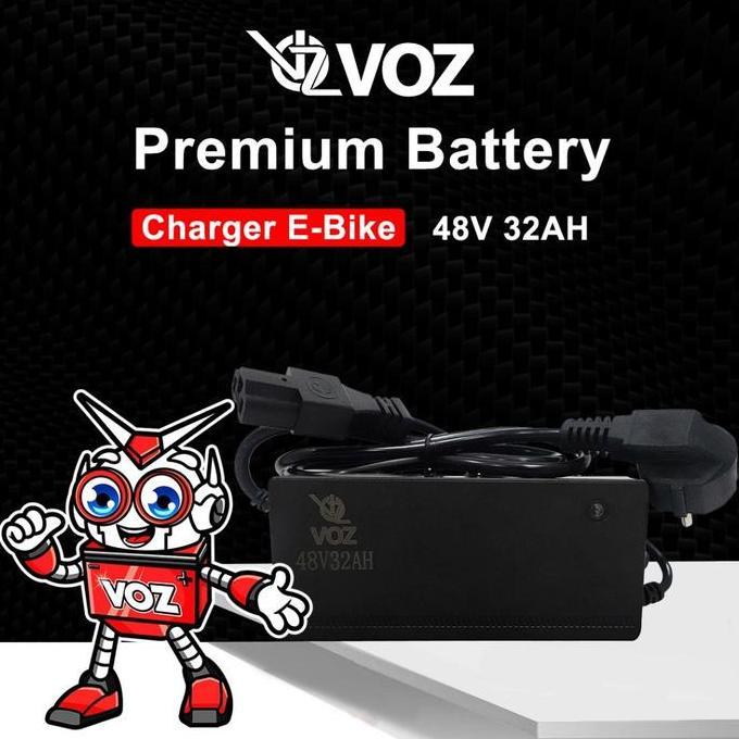 VOZ CHARGER AKI SEPEDA LISTRIK 48V 32AH CHARGER AKI E-BIKE 48V 32AH/BATERAI CHARGER SEPEDA LISTRIK 4
