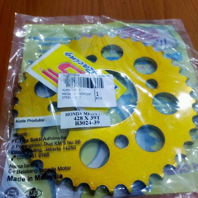 GEAR SET SSS 428H RANTAI GOLD CB150R MEGAPRO TER VERZA CBR150R