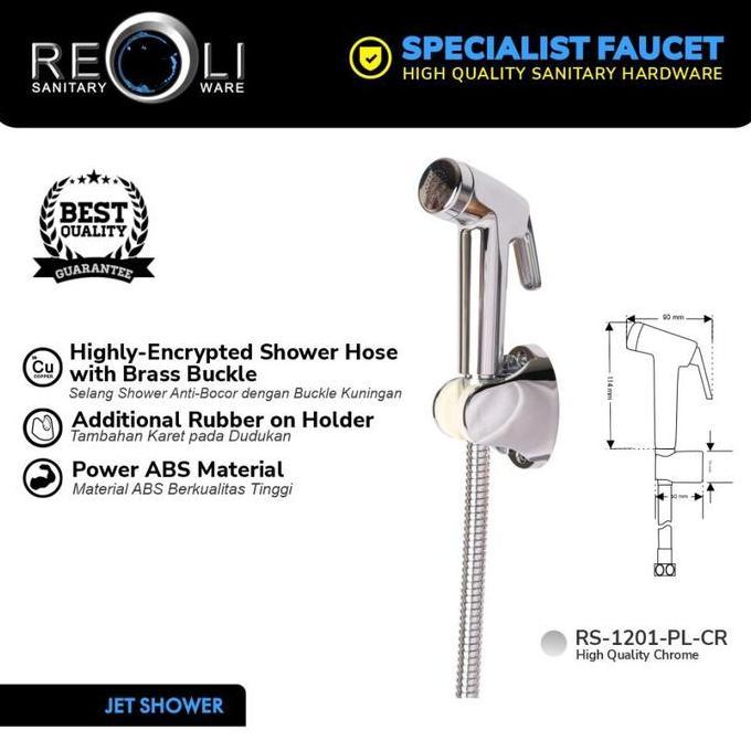 Reoli RS-1201-PL-CR Chrome Jet Shower / Shower Bidet / Shower Cebok