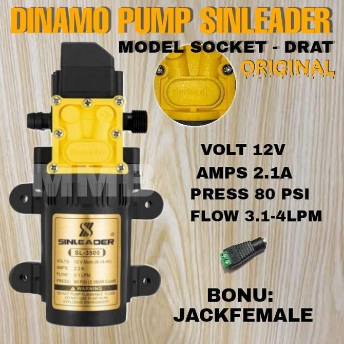 POMPA DC 12V SINLEADER 80 PSI / POMPA SPRAYER ELEKTRIK STEAM PORTABLE