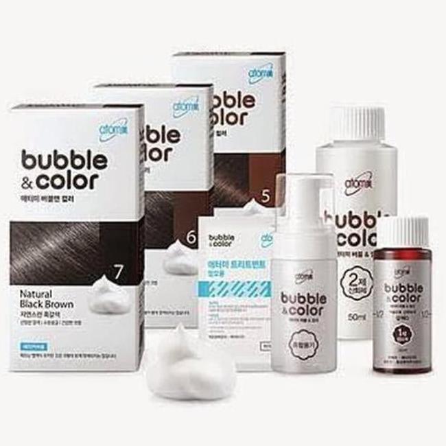 BUBBLE & COLOR Pewarna Cat Rambut Original Korea cat rambut