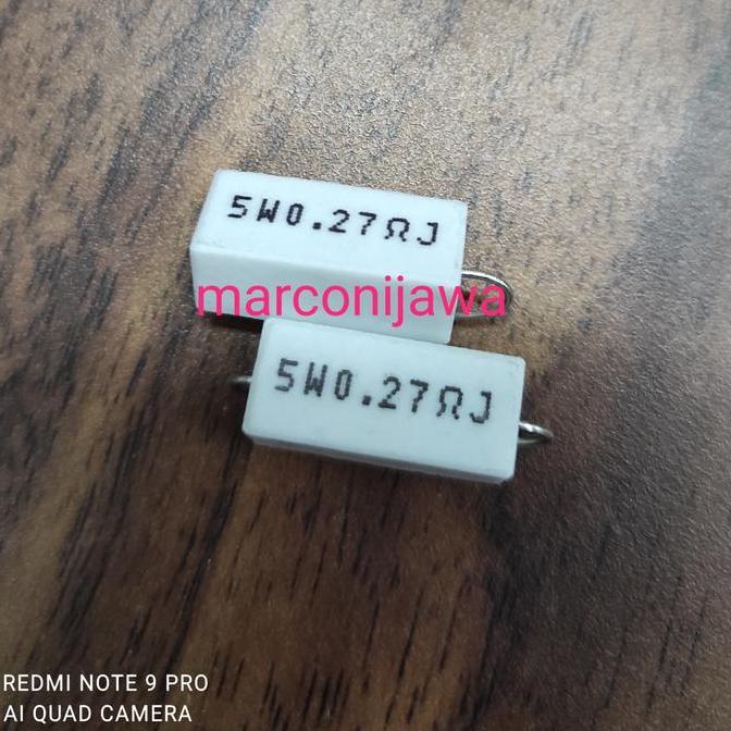 RESISTOR 5WAT 0,27 OHM MJ27