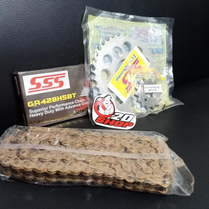 gear gir set sss 428 karisma Supra x 125 Blade rantai sss hsbt