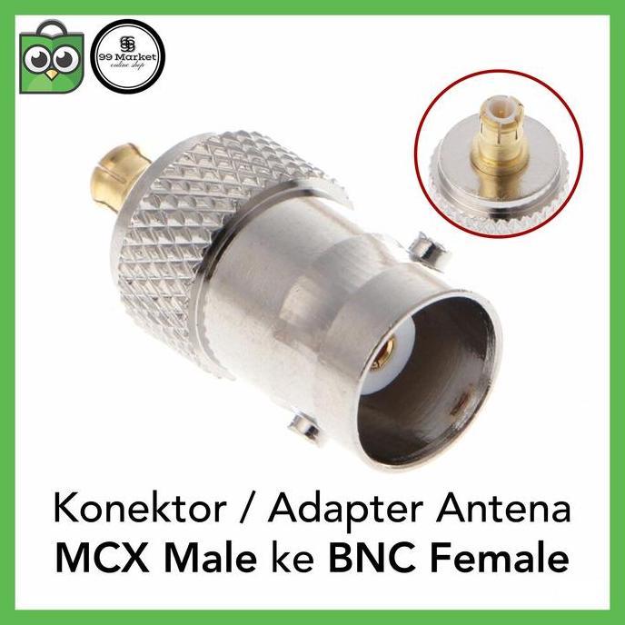 Konektor MCX Male to BNC Female Adapter Connector RTL SDR Antena RF