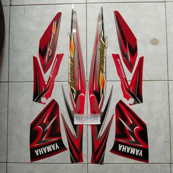 striping jupiter z 2006 silver merah