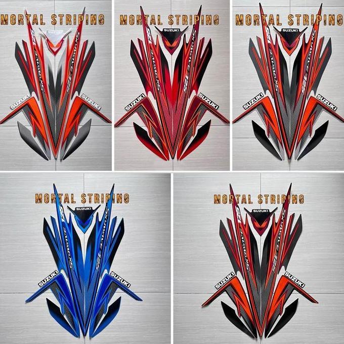 STIKER STRIPING LIS BODY SUZUKI SKYWAVE 125 2008 2009