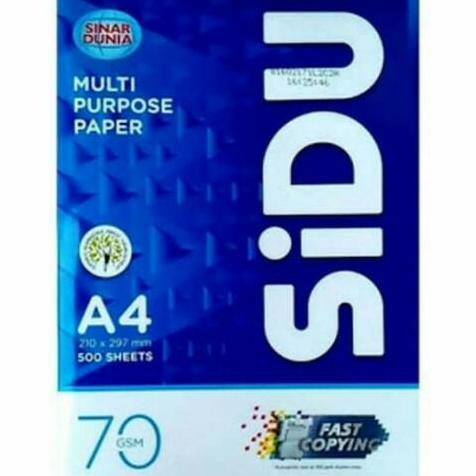 Kertas Hvs A4 Sidu 70 Gram Berkualitas Bagus