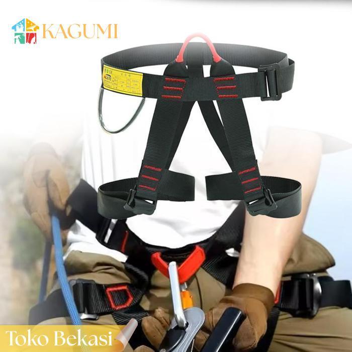Kagumi Sit Harnes Climbing Camna Safety Belt Half Body Harness Belt Safety Harness Sabuk Pengaman To