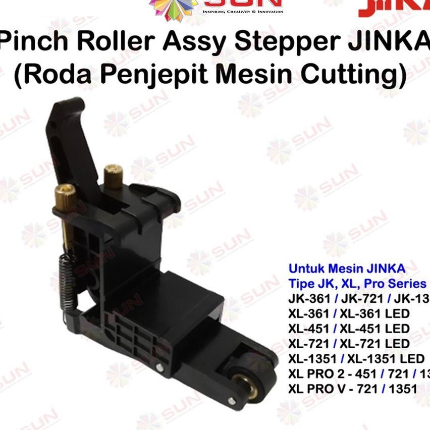 Roller Roda Penjepit Mesin Cutting Jinka - Pinch Roller Assy Jinka Jk, Xl, Gc, Jinka Pro, Nxl Pro