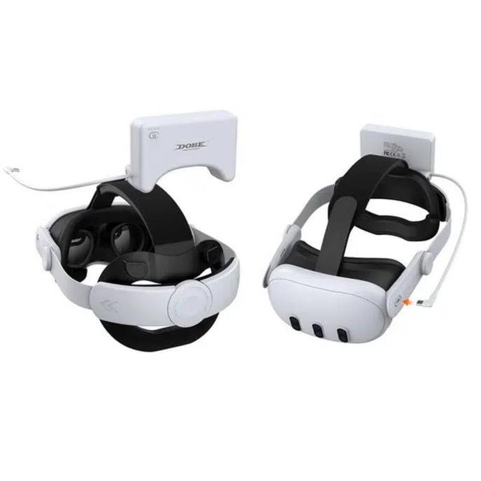 (Good) DOBE Headset VR Battery / Headstrap for Meta Quest 3/3S VR / Strap kepala untuk VR Meta Quest