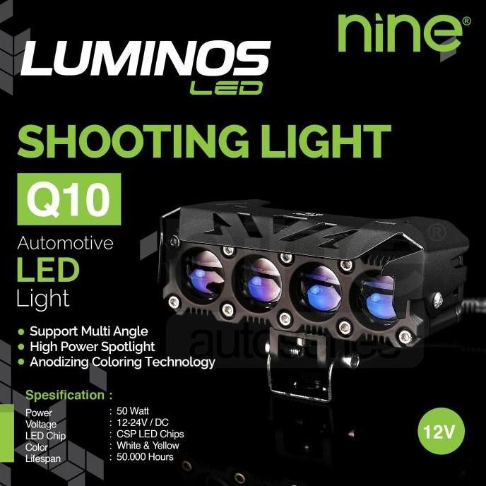 PROMO Mini Projie Luminos Q10 Blue Lens 4 Mata Nine