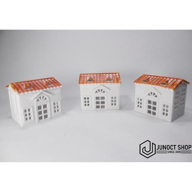 MAKET RUMAH 1:75 GEDUNG BANGUNAN Y MINIATUR HOTWHEELS HOT WHEELS JUN27