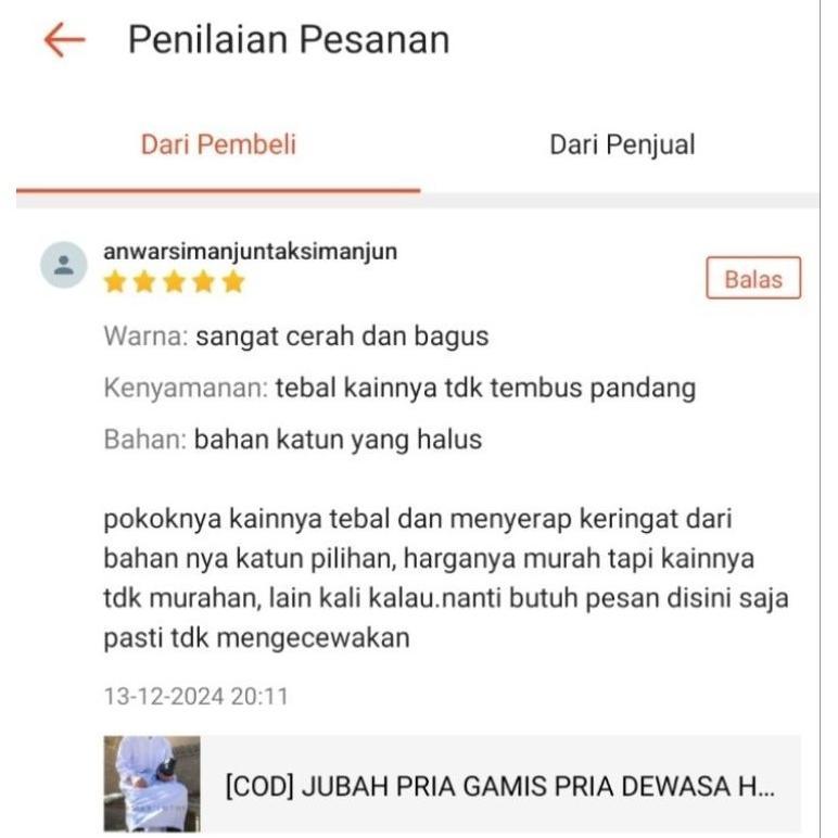 BEST SALE [COD] JUBAH PRIA GAMIS PRIA DEWASA HITAM PUTIH WARNA POLOS MODEL THOBE SAUDI