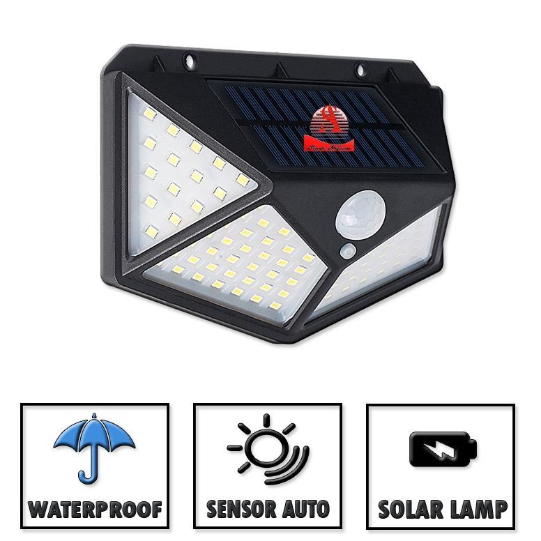Lampu Solar Cell 100 Led / Lampu Taman Qutdoor 100 Led / Lampu Solar Sensor