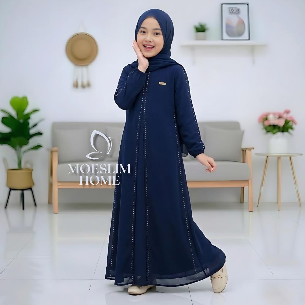 NEW NAZWA GAMIS ABAYA ANAK PEREMPUAN 6-16 TAHUN TERBARU 2026 CERUTY BABYDOLL MIX PAYET SWAROVSKI BAJ