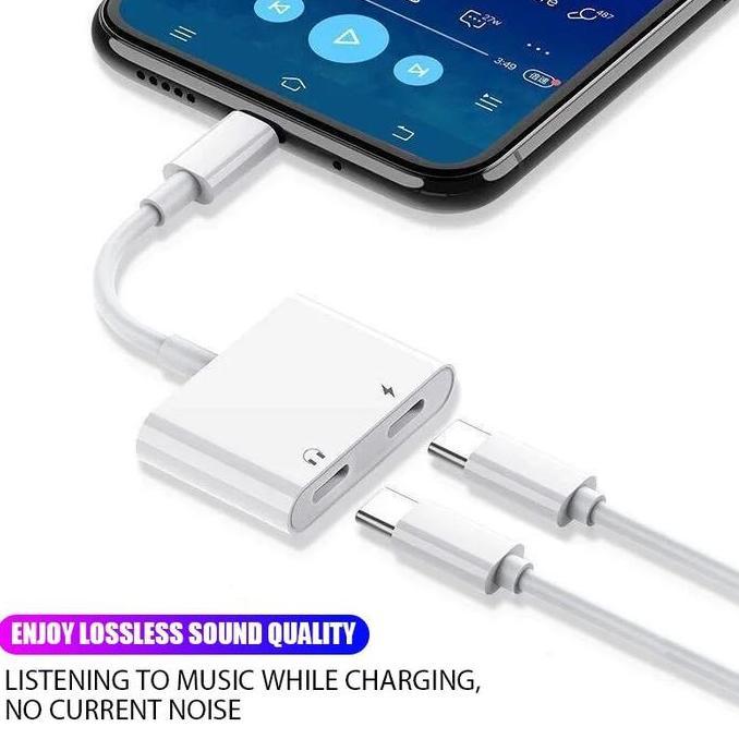Type C Audio Splitter Charger Dual Type C Splitter [terbaik]