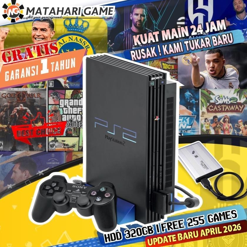Paket Lengkap Sony PS2 FAT HARDISK USB 500GB