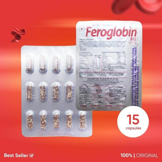 Kitman- Feroglobin Vitabiotics Kapsul - Penambah Darah